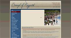 Desktop Screenshot of nazarethboroughpa.com